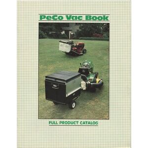 Vintage 1987 PeCo Vac Book Full Product Catalog Lawn Vacuum Systems Manual
